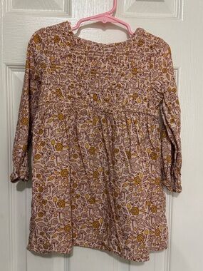 Toddler Girls Floral Smocked Dress 3T